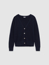 Cardigan con bottoni metallici image number 3