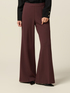 Wide-leg palazzo pants in crepe fabric image number 3