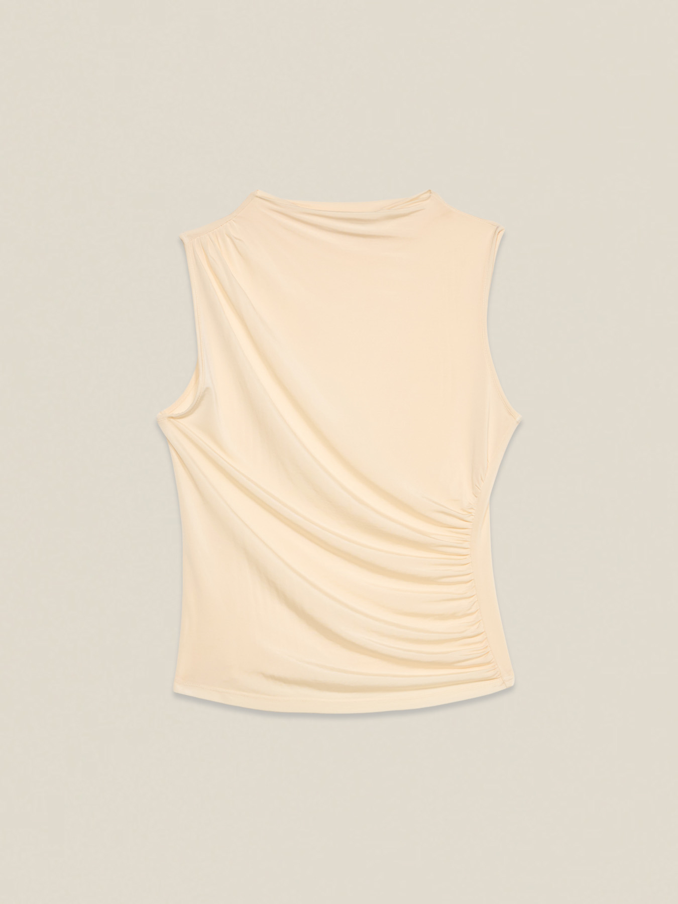 Top in jersey drappeggiato image number 4