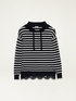 Maglia a righe con pizzo al fondo image number 4