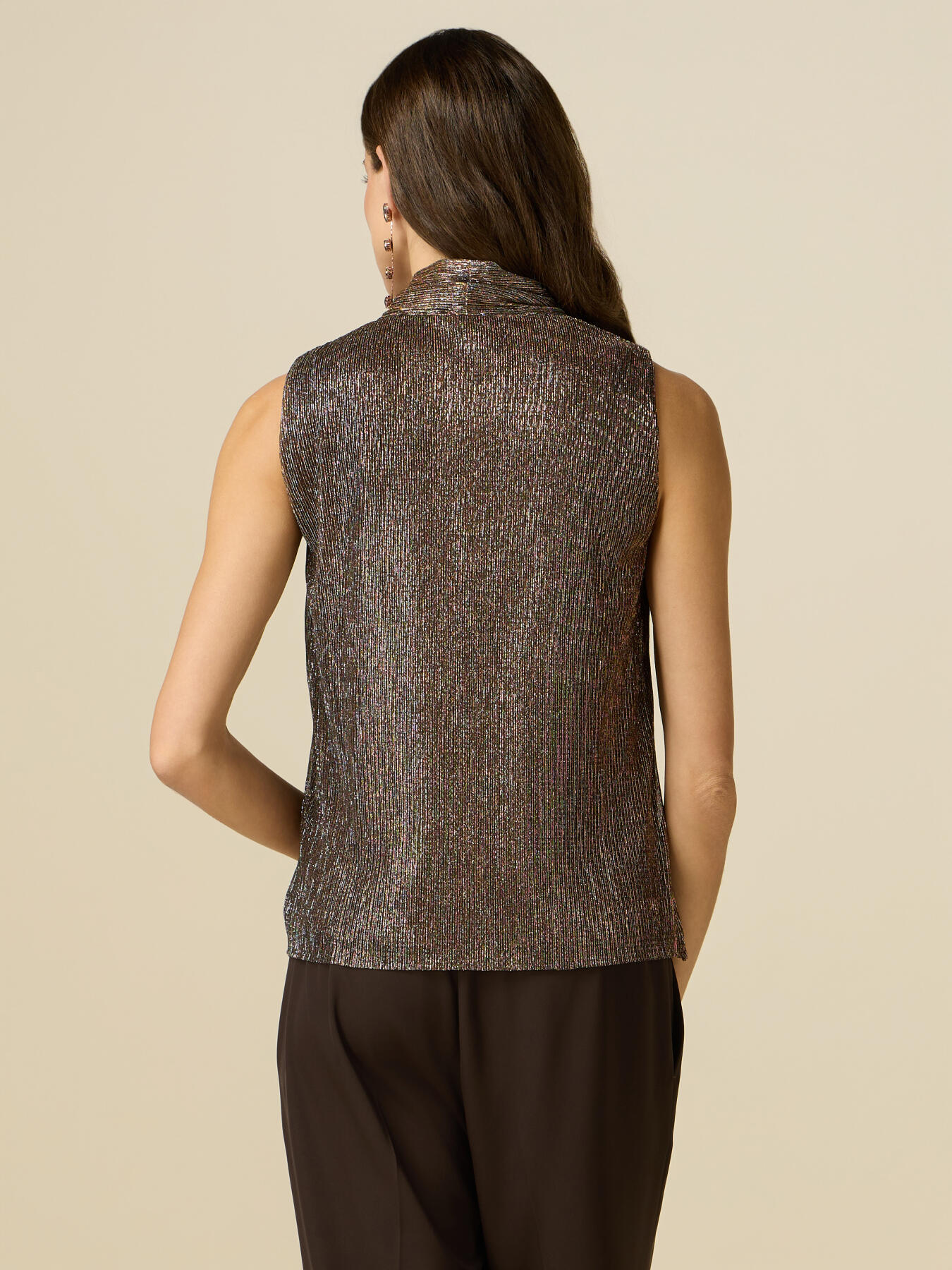 Lurex top with bow image number 1