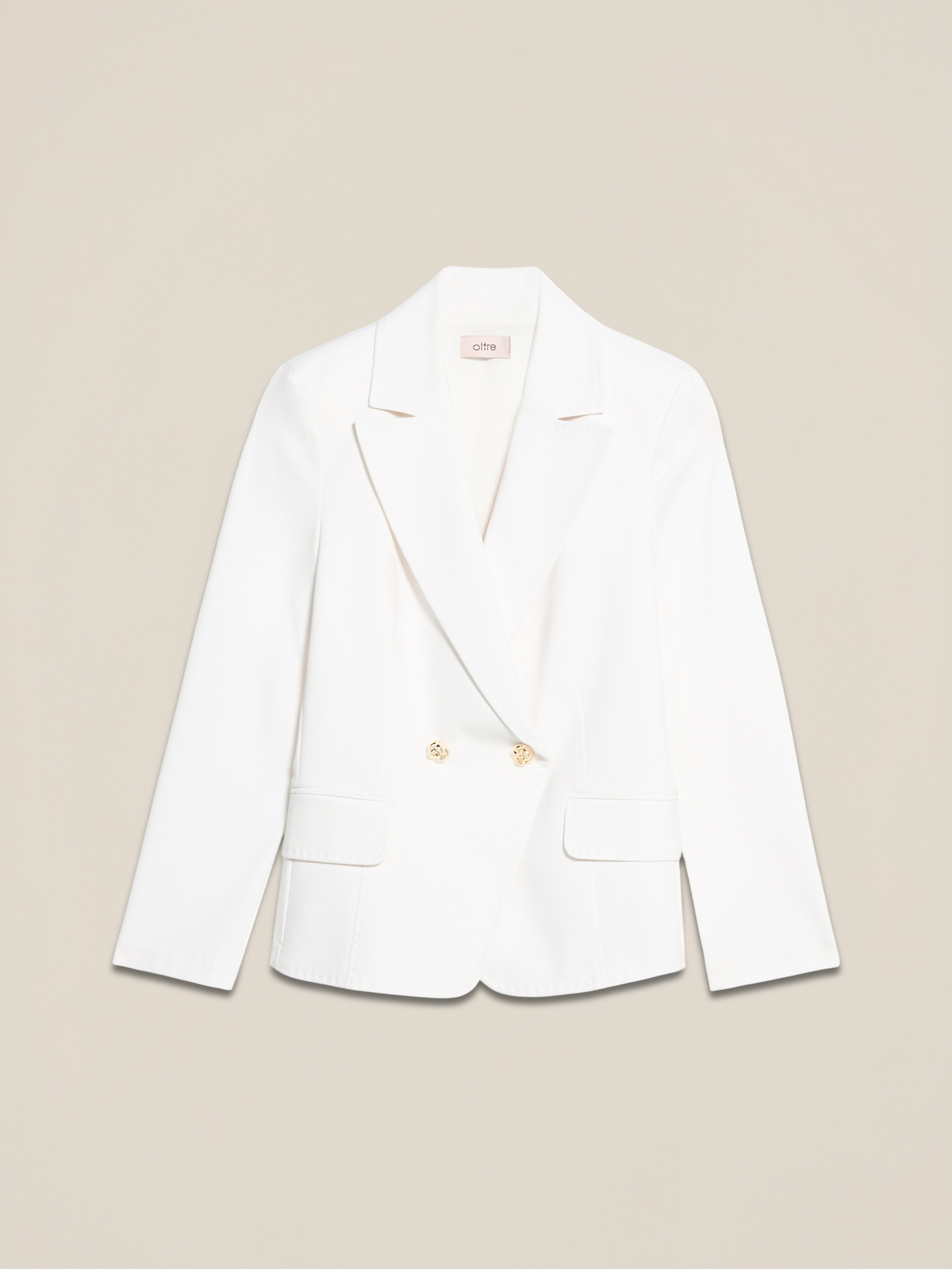 Blazer cruzado en punto milano image number 3