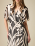 Patterned silk blend long dress image number 2