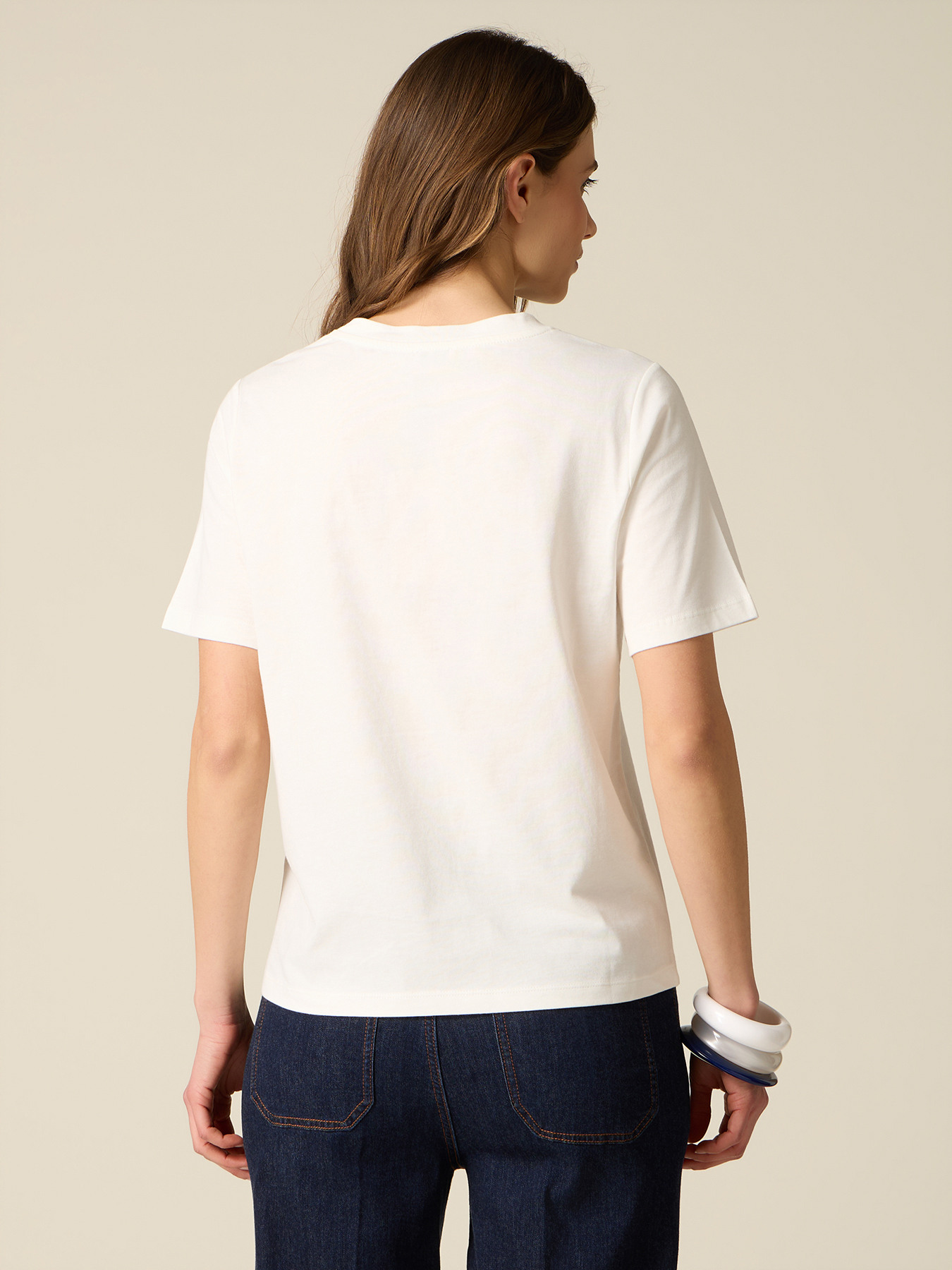Cotton t-shirt with print image number 1