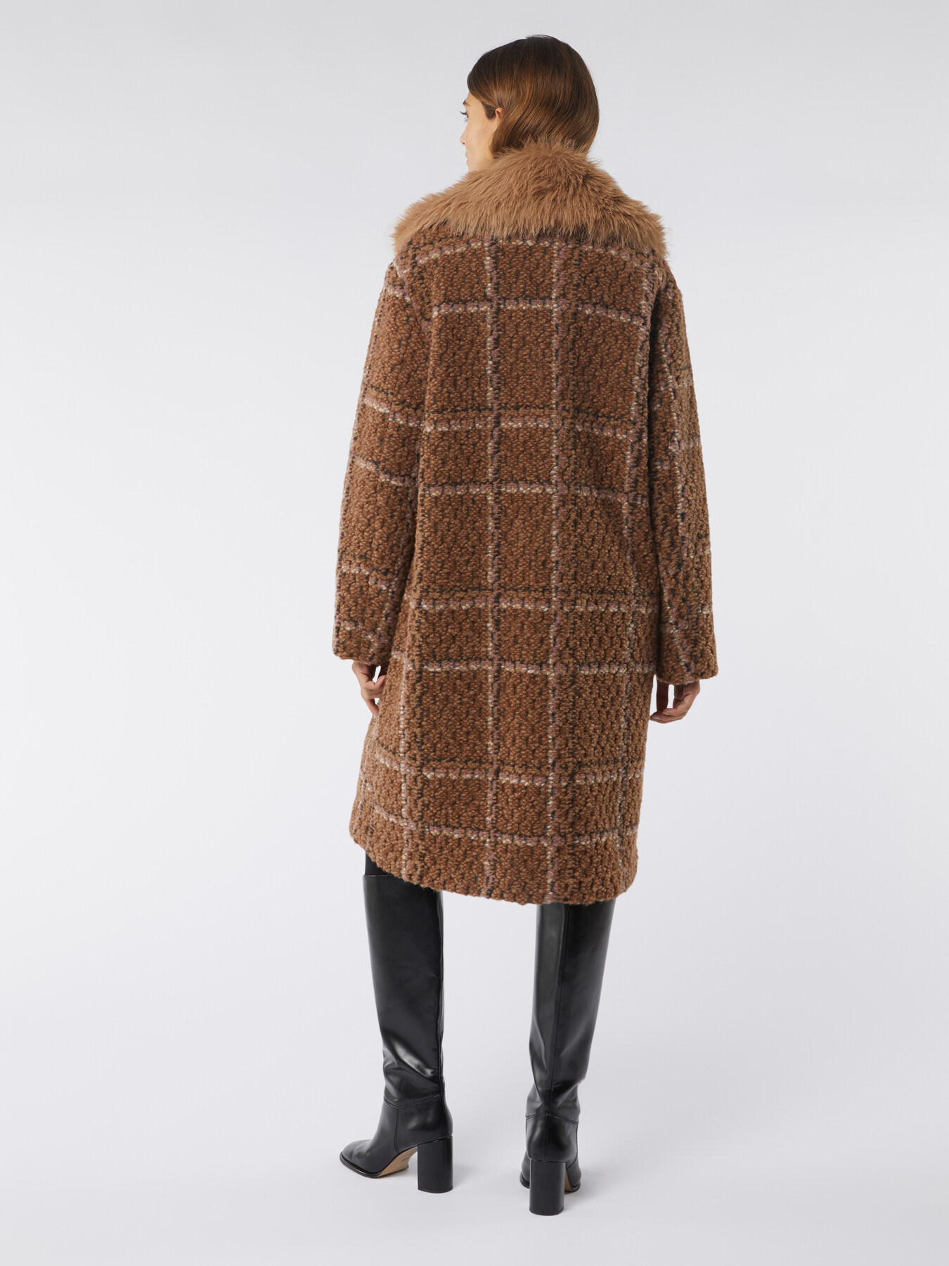 Boucl&eacute;-Mantel aus Wollgemisch image number 1