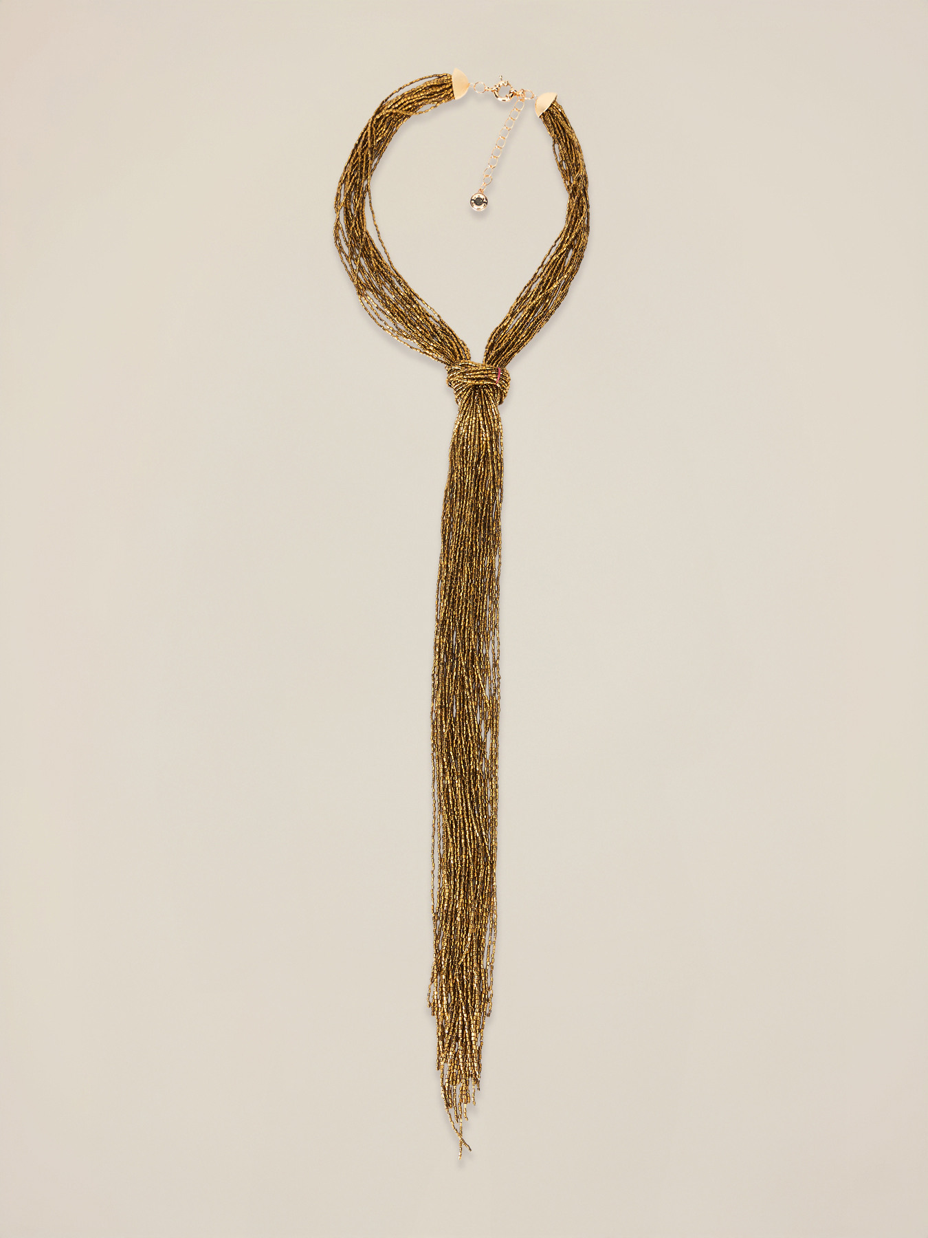 Multi-strand necklace with knot image number 1