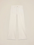 Wide leg cotton blend trousers image number 4