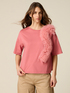 T-shirt con applicazione in tulle image number 0