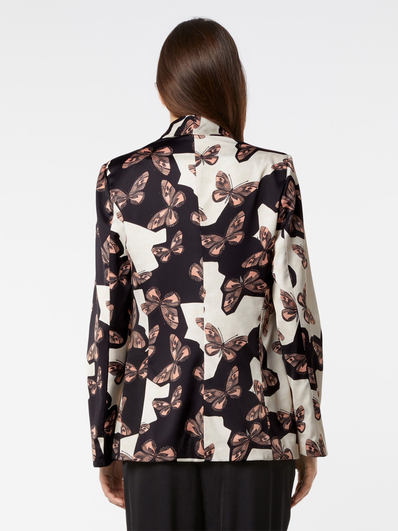 Blazer in raso fantasia image number 1