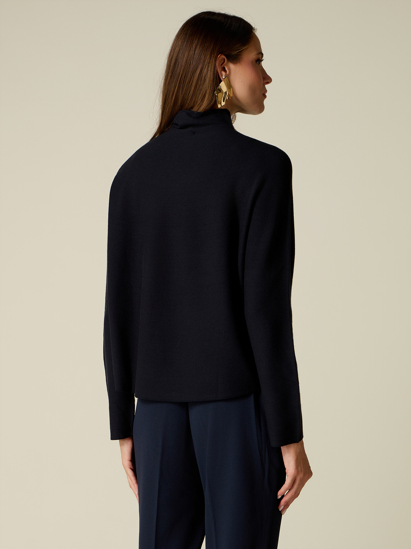 Turtleneck in knit fabric image number 1