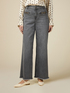 Cropped-Jeans mit weitem Bein und grauer Waschung image number 3