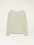V-neck ottoman pattern sweater image number 3
