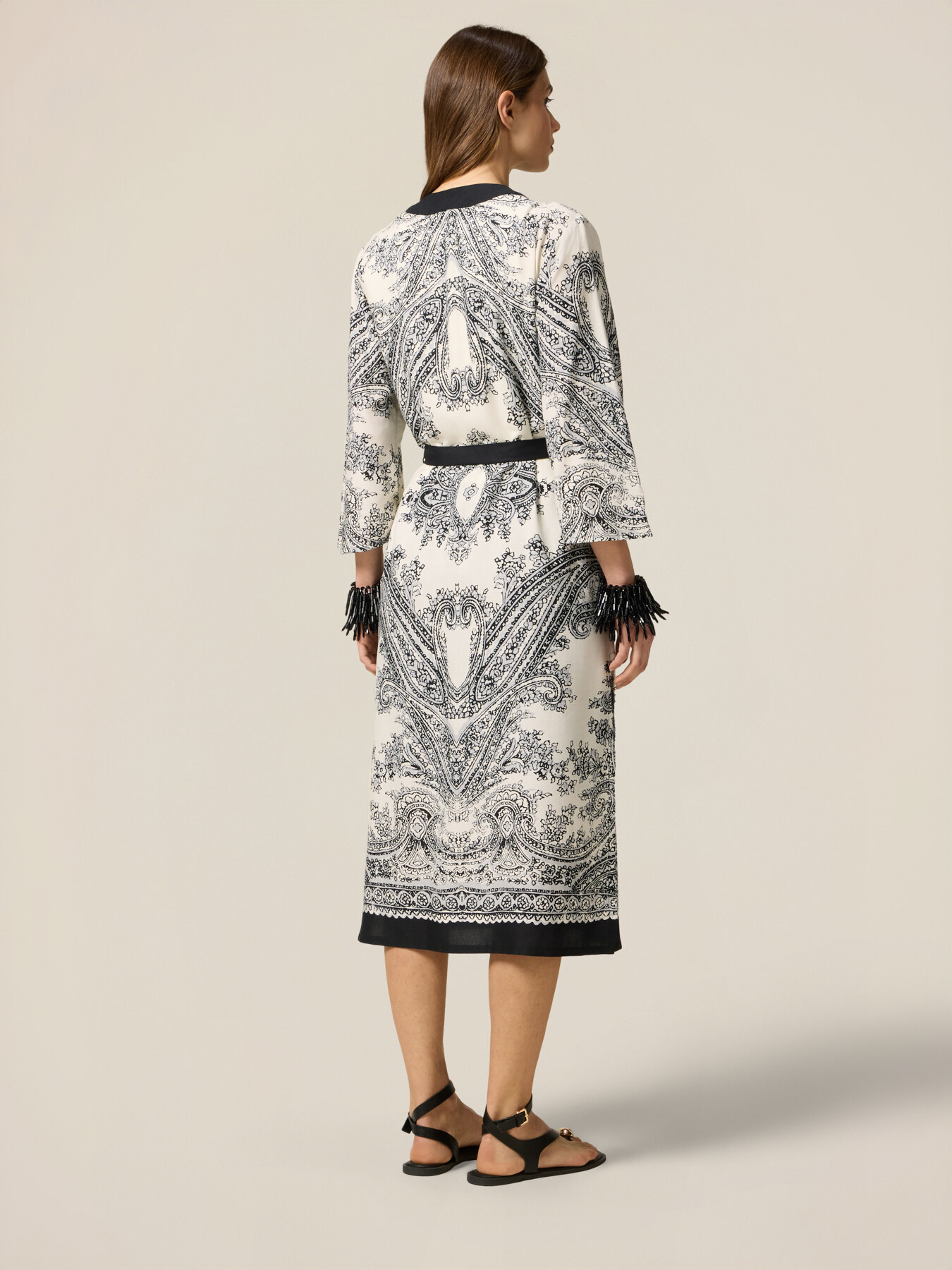 Kimono en viscose &agrave; motifs image number 1