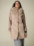 Manteau &agrave; capuche effet shearling image number 0