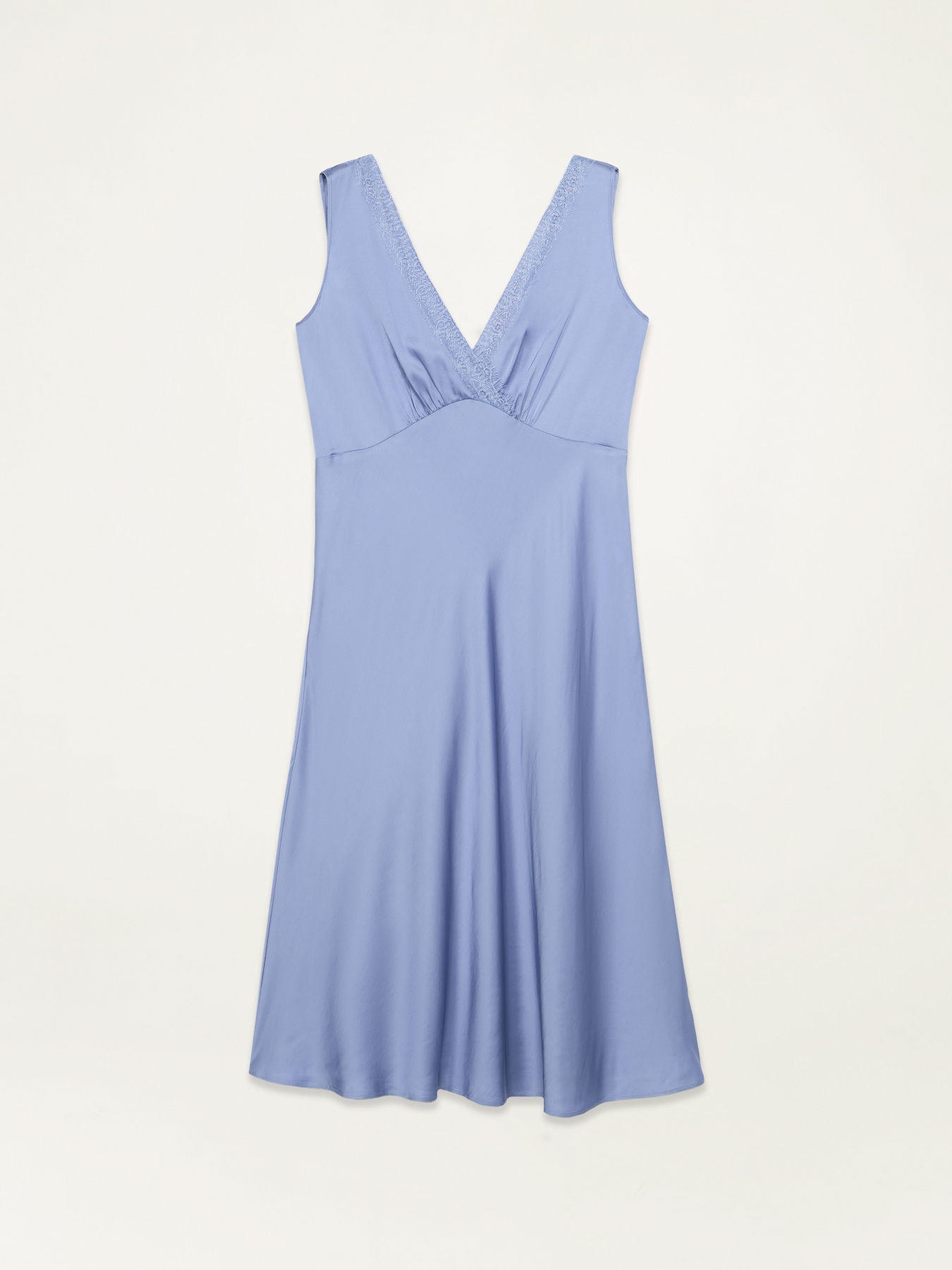 Vestito senza maniche in raso image number 4