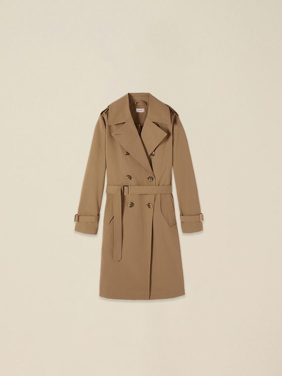Double-breasted trench coat