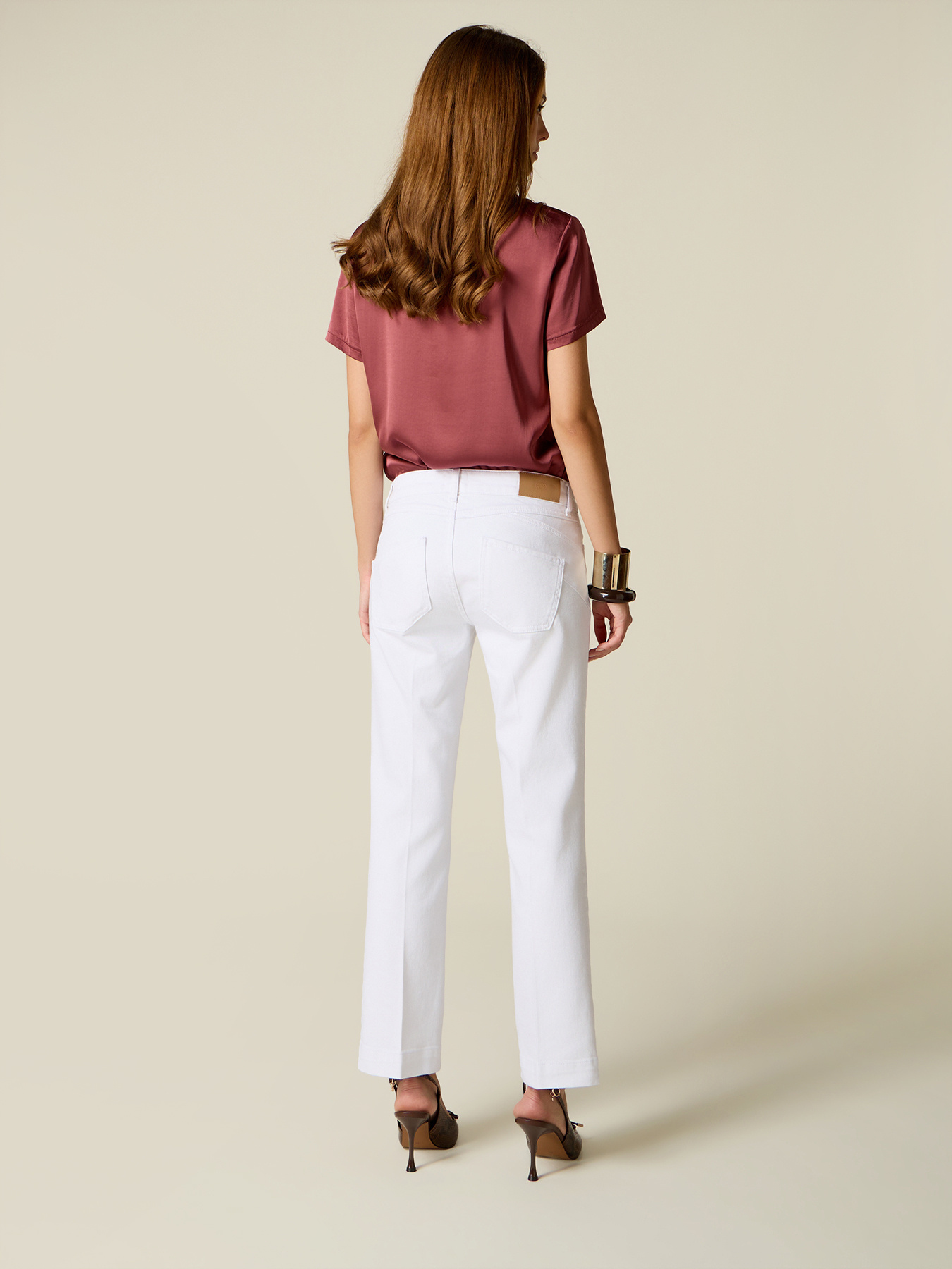 Mixed cotton drill trousers image number 1