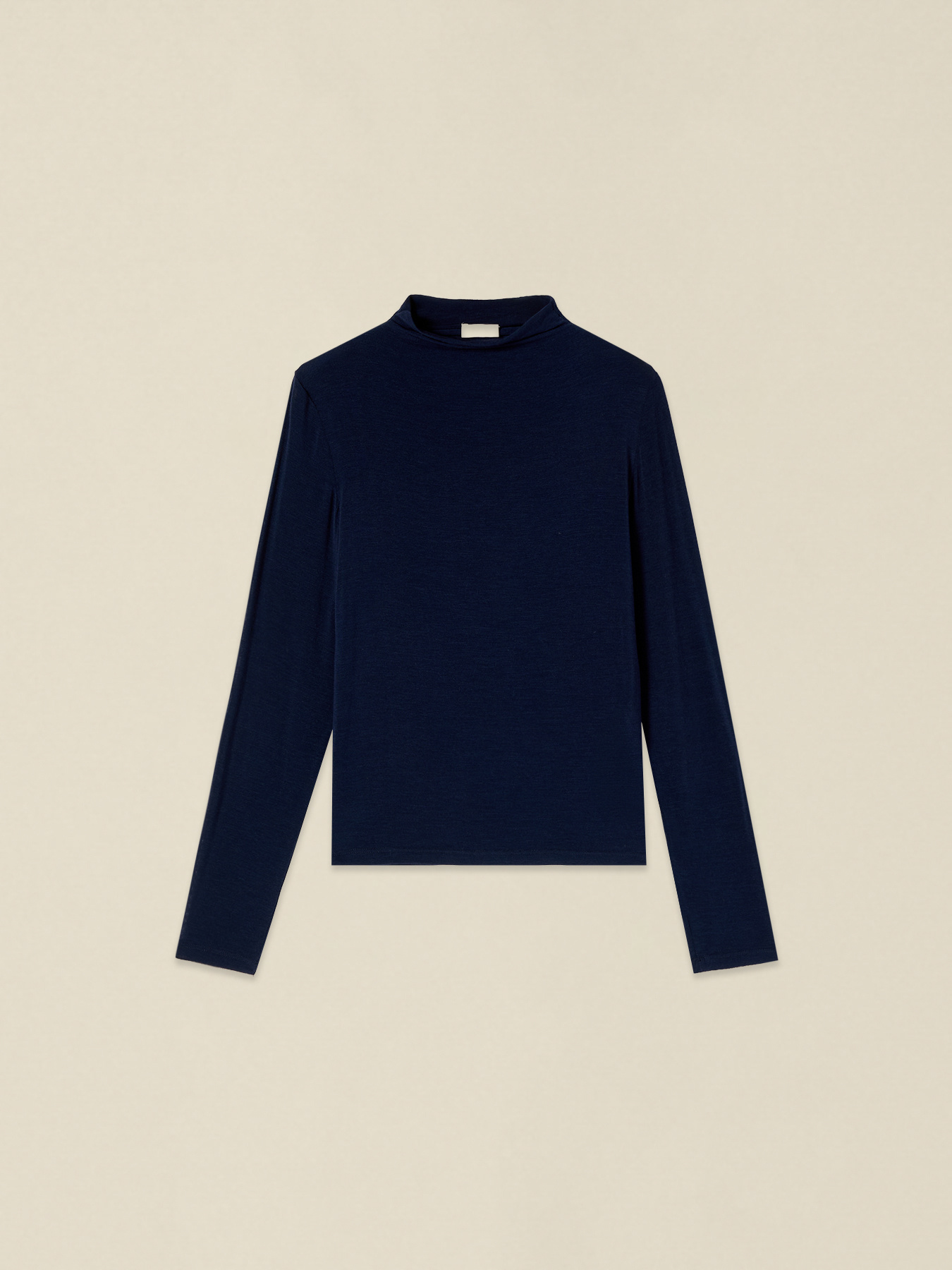 Crew-neck sweater in cashmere blend image number 3
