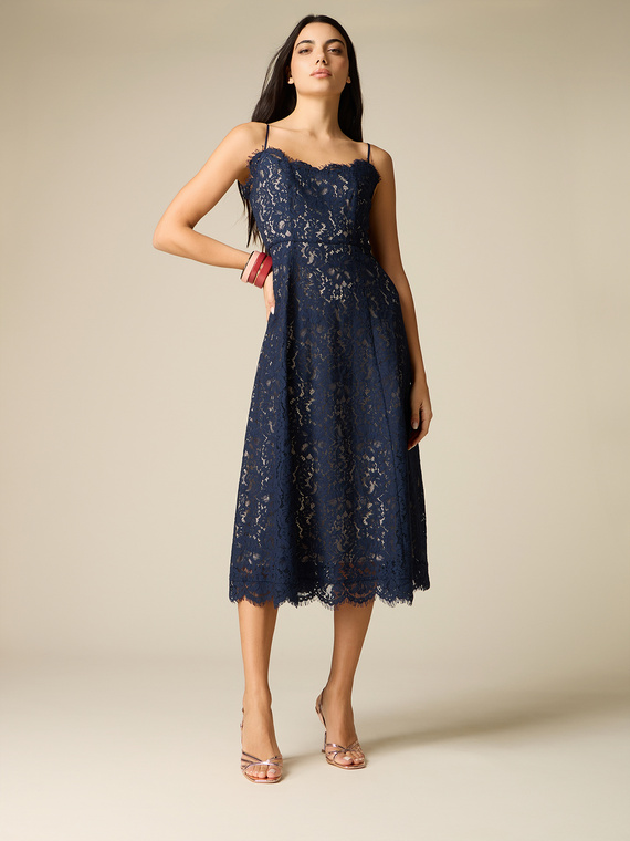 Lace midi dress