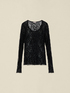 T-shirt maniche lunghe in pizzo image number 3