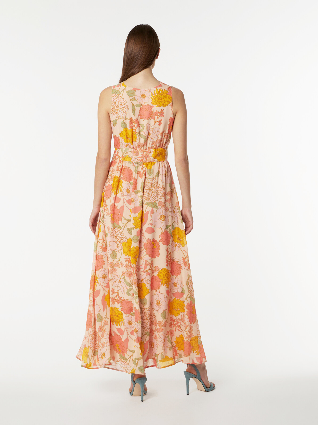 Robe longue &agrave; imprim&eacute; fleuri image number 1