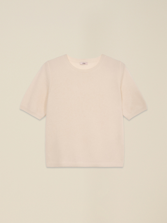 Pure cashmere crew neck sweater