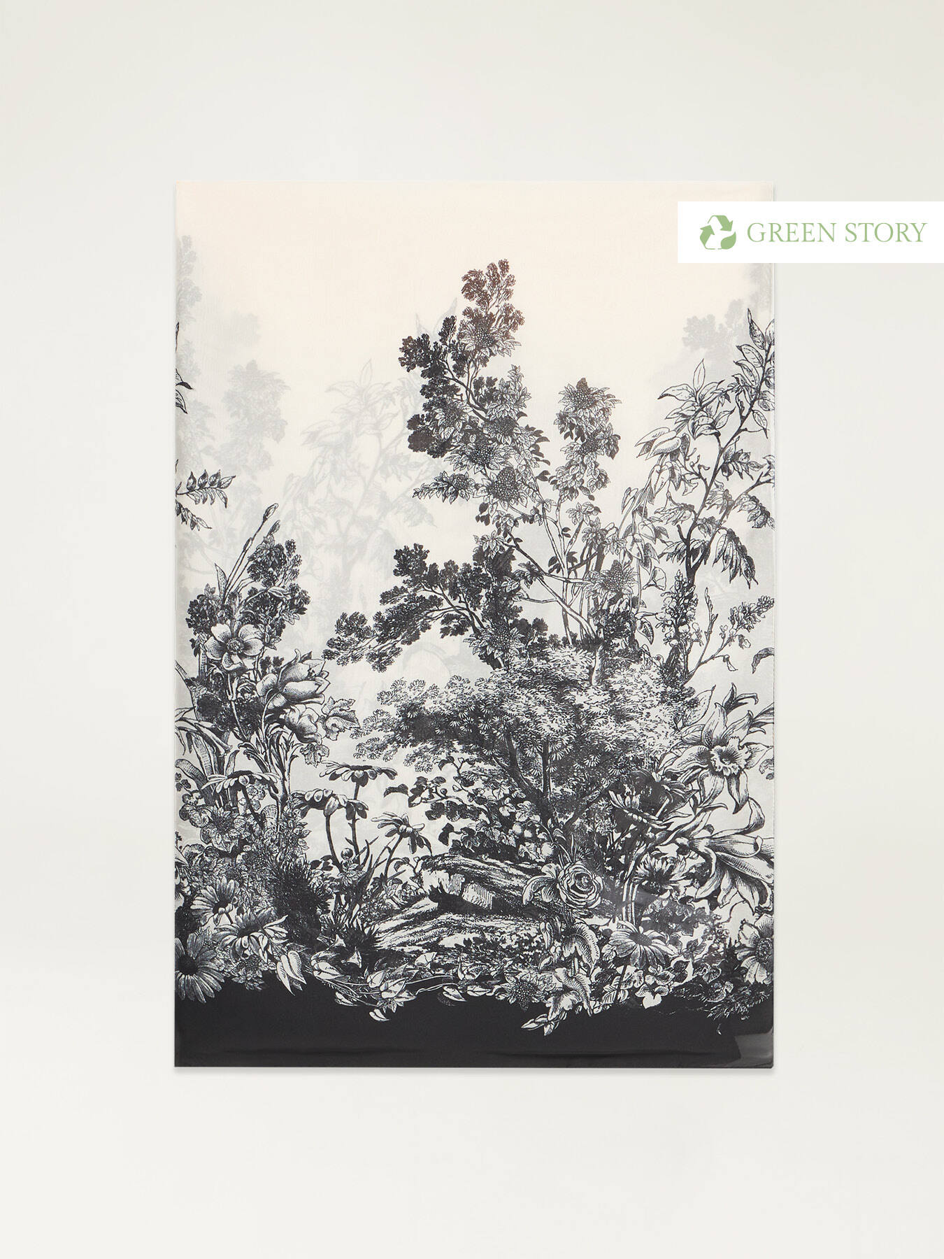 Patterned satin scarf image number 1