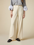 Pantaloni wide leg in cady image number 3