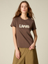 T-Shirt mit Juwelen-Schriftzug-Stickerei image number 0