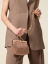 Clutch con cristalli e chiusura a scatto image number 0