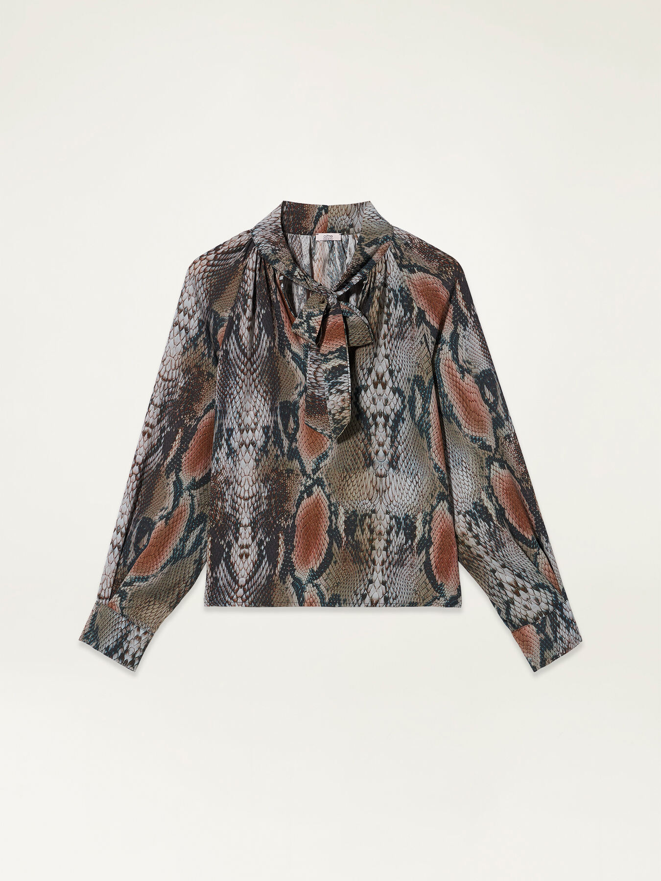 Gemusterte Bluse aus Georgette image number 3