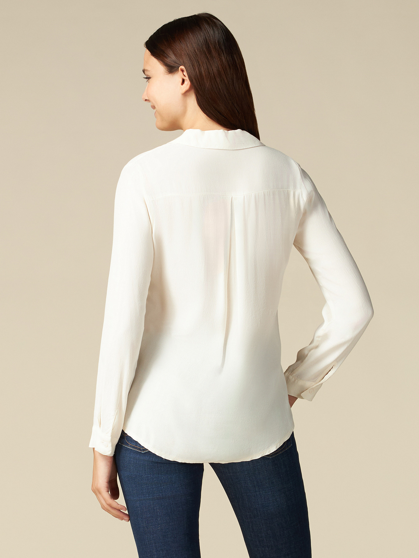 Hemdbluse aus Viskose-Krepp image number 1