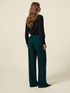 Wide-leg palazzo pants in crepe fabric image number 2