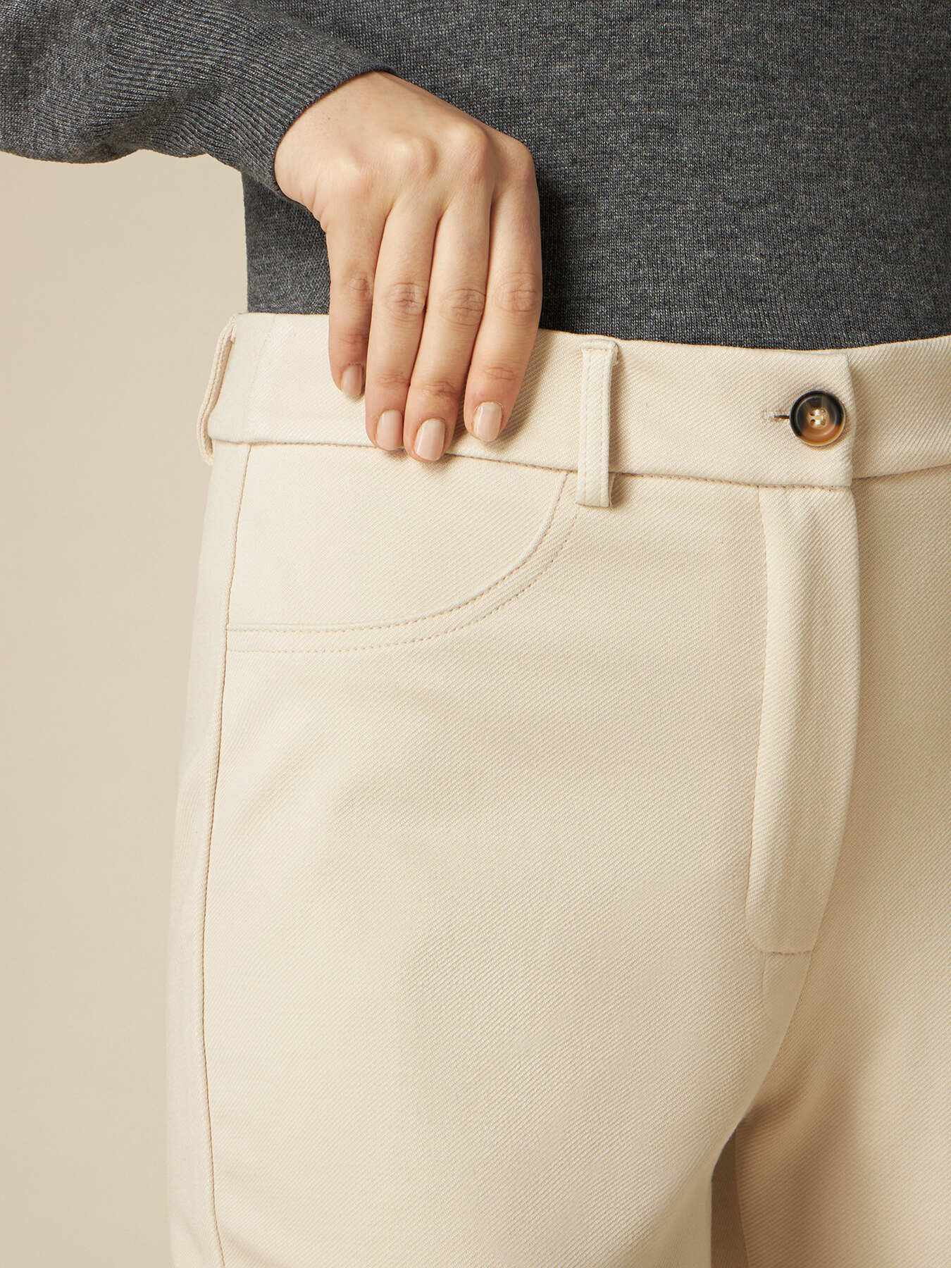 Pantalon flared en maille Milano image number 2