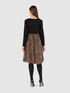 Vestito con gonna animalier image number 1