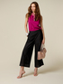 Cropped trousers with embroidery on the hem image number 0