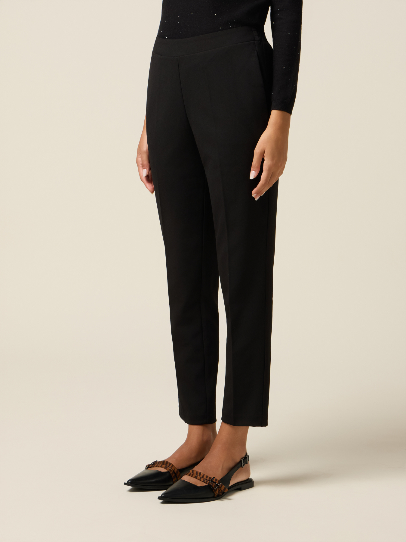 Scuba fabric joggers image number 3