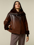 Jacket with faux fur-effect inserts image number 0