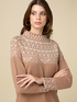 Maglia con intarsi e pietre image number 2