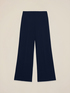 Wide-leg palazzo pants in crepe fabric image number 4
