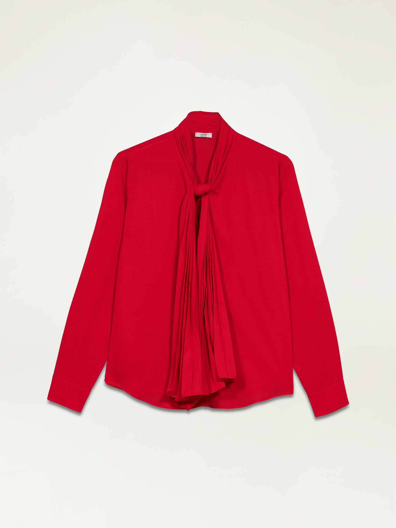 Blouse avec foulard pliss&eacute; image number 4
