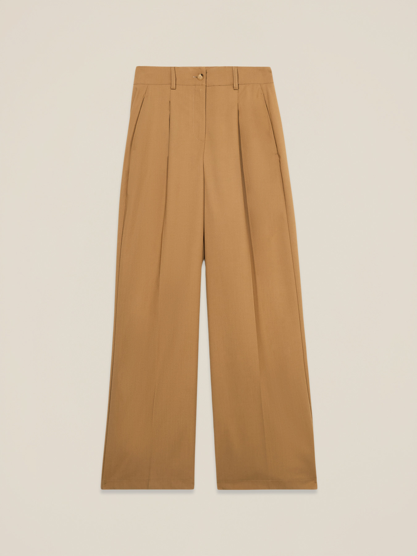 Palazzo pants in fluid fabric image number 4