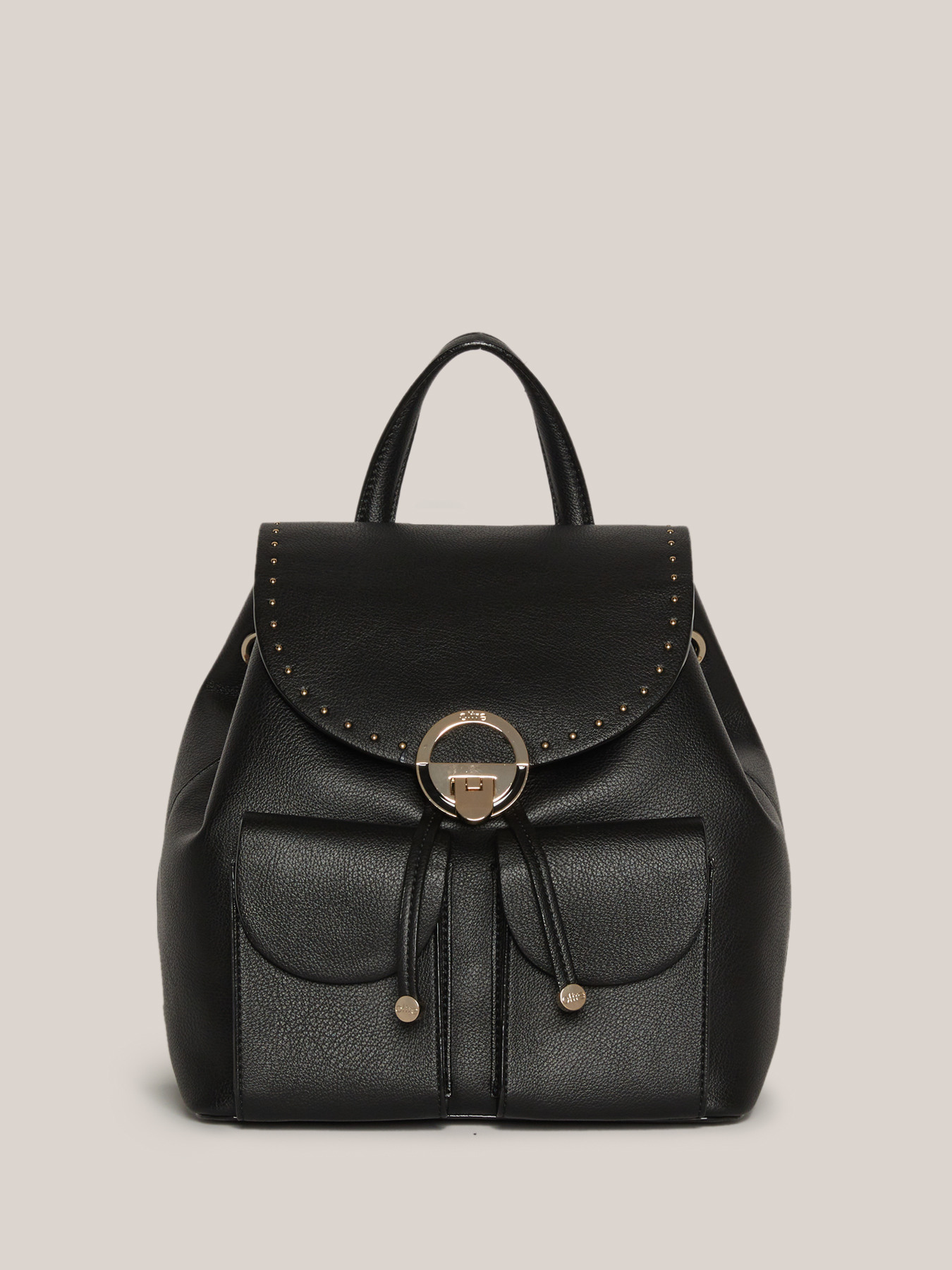Zaino in similpelle con taschini image number 1
