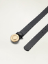 Ceinture effet cuir avec boucle ronde image number 2