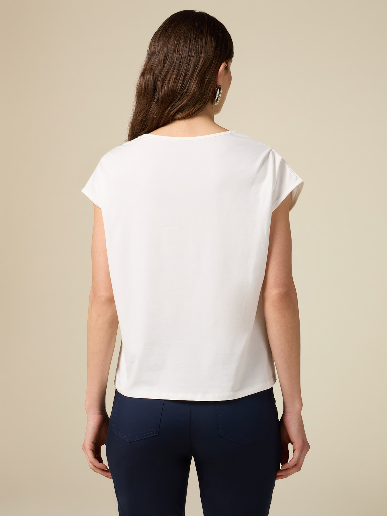 Tricou cu volane și paiete image number 1