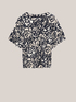 Floral pattern T-shirt with wide sleeves image number 3