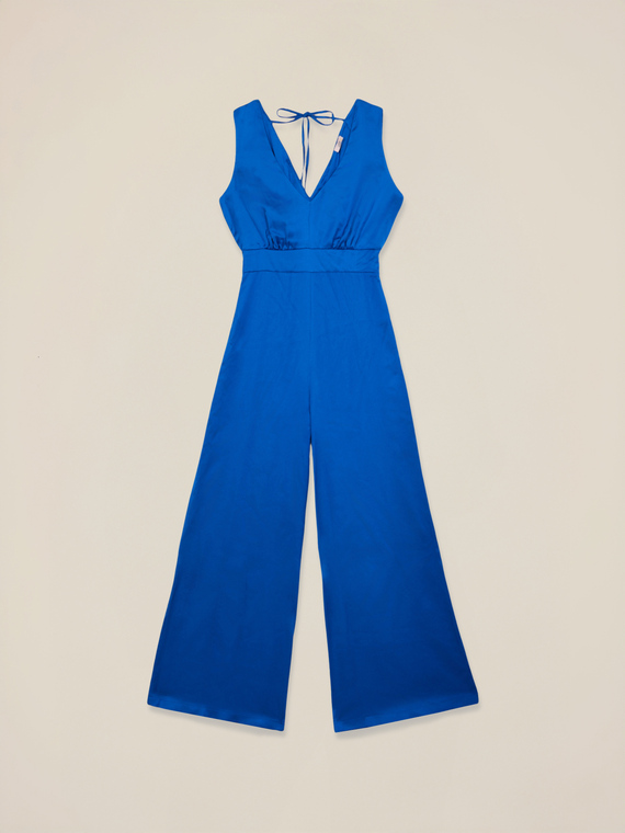 Viscose satin jumpsuit