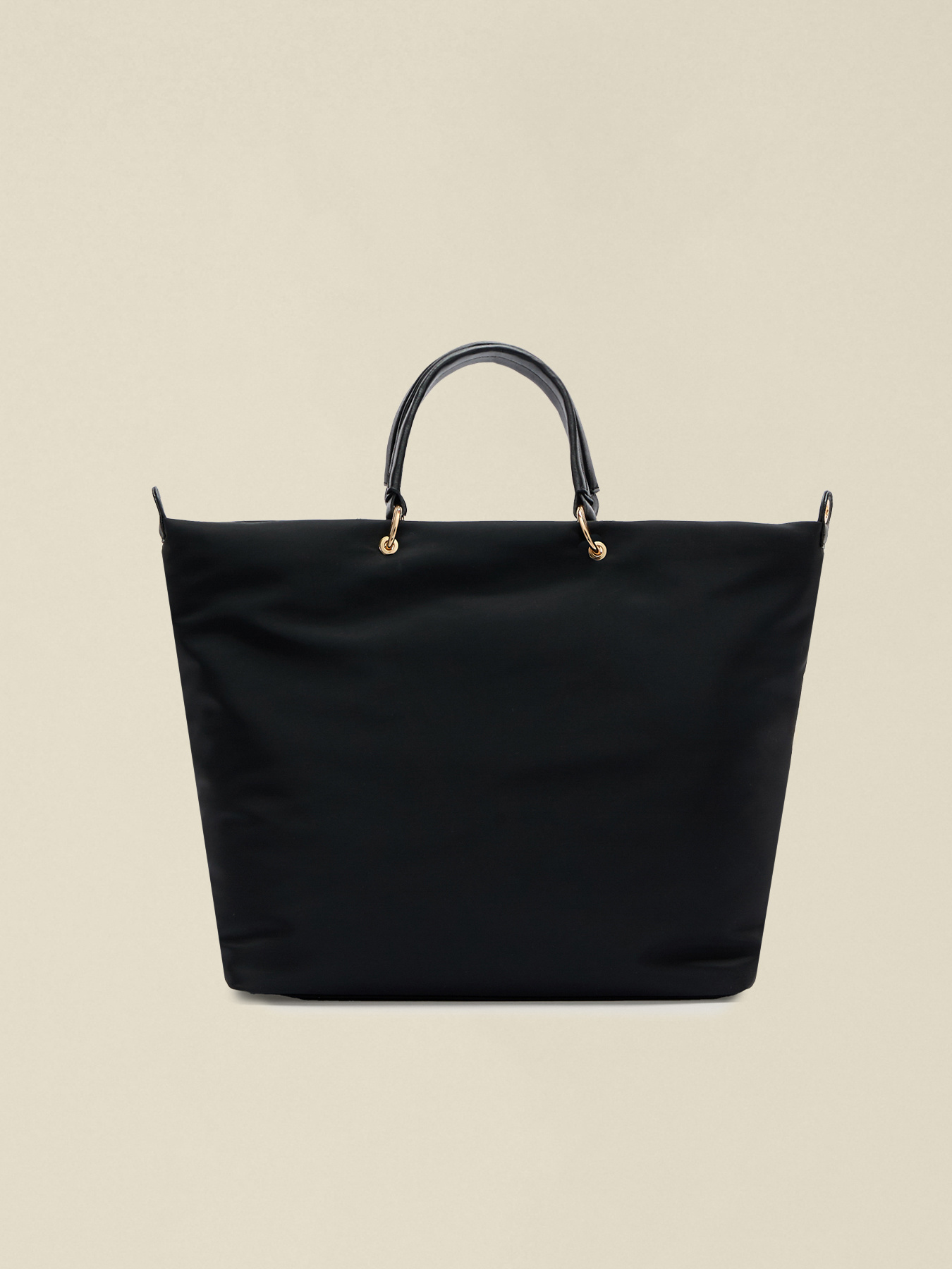 Nylon shopper bag with front pocket image number 2
