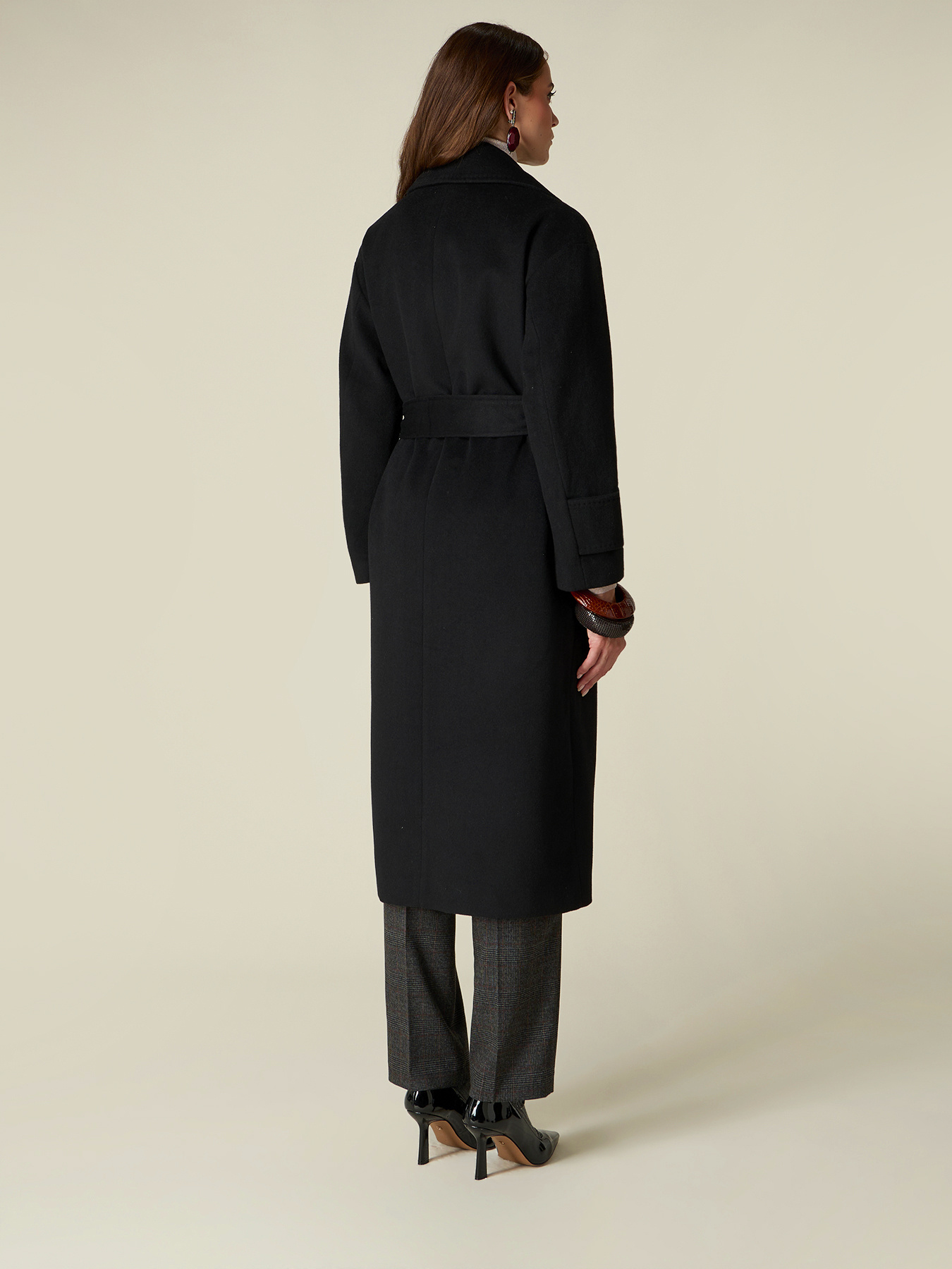 Manteau crois&eacute; en m&eacute;lange de laine image number 1
