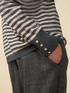 Gestreifter Rollkragenpullover aus Kaschmirgemisch image number 2